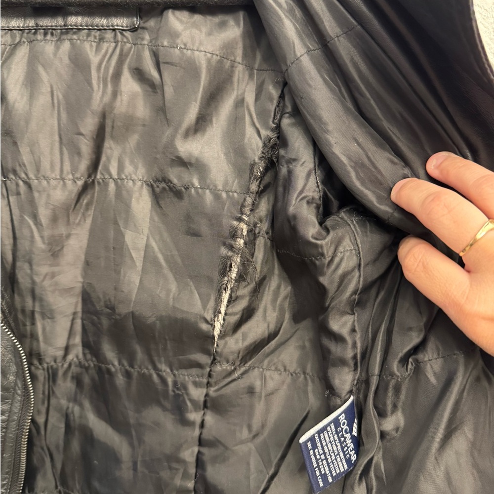 Rocawear Women's Black Leather Jacket - Picture 5 of 5